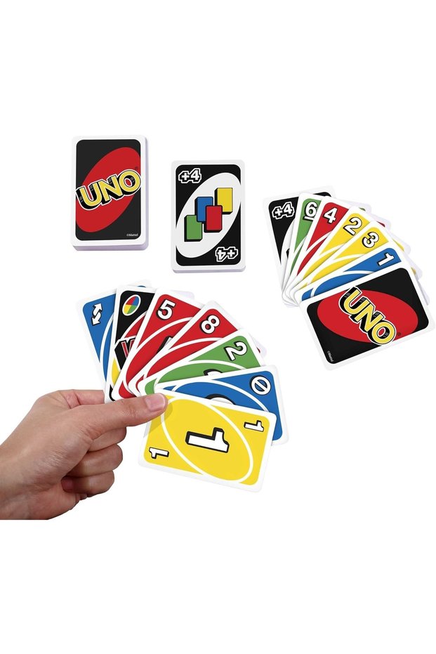 UNO Kartlar, Renk ve Sayı Eşleştirmeli Klasik Kart Oyunu, Mattel Games W2087